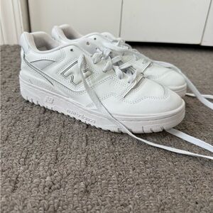 New Balance All-White Sneakers